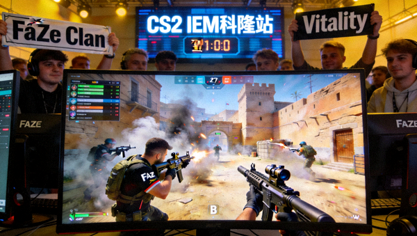 CS2 IEM科隆站FaZe对阵Vitality的荒漠迷城关键局
