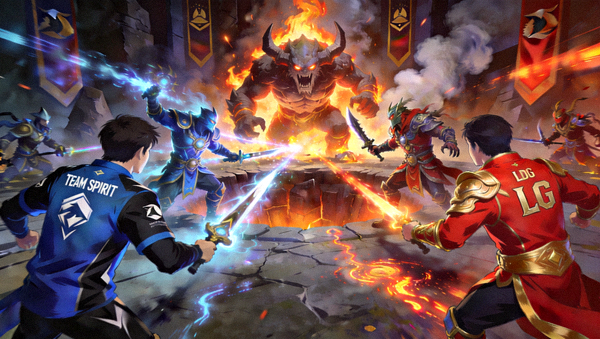 DOTA2利雅得大师赛Team Spirit对阵LGD的肉山团战