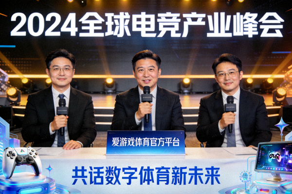 2024全球电竞产业峰会嘉宾合影，爱游戏体育官方平台共话数字体育新未来